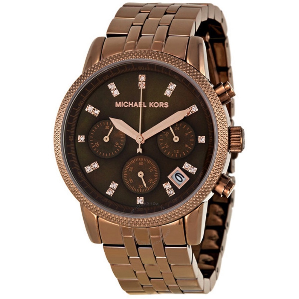 MICHAEL KORS
Ritz Chronograph Brown Ladies Watch